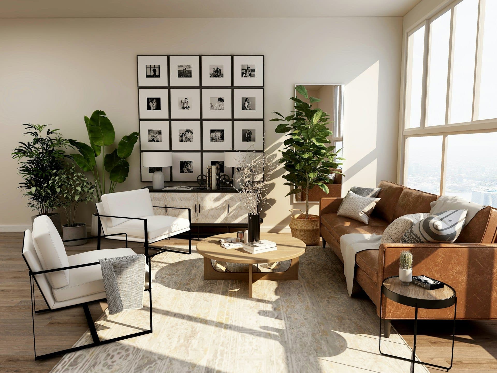 Light study — louvred daylight across a quiet interior plane